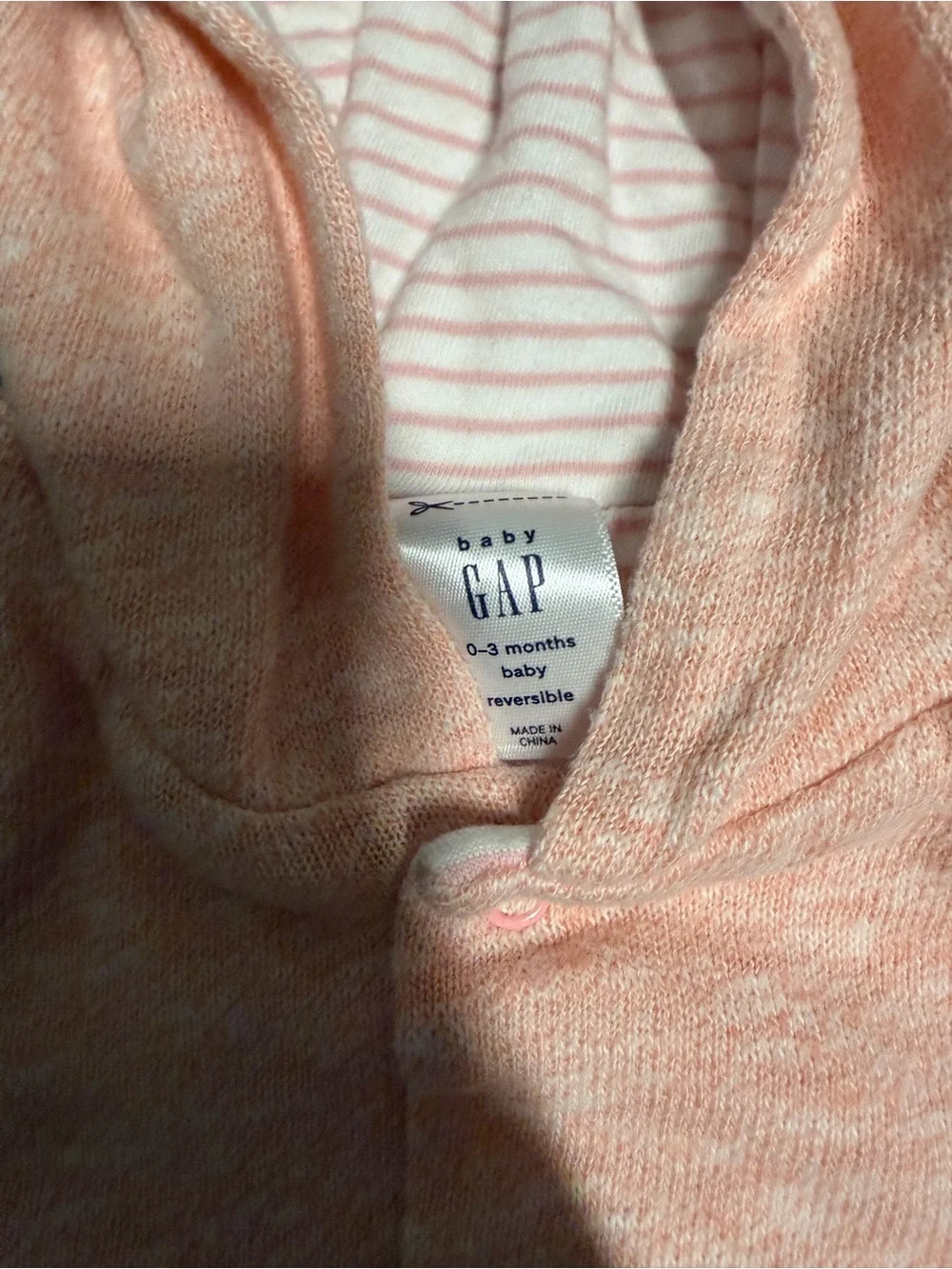 Baby Peach Hooded Jacket with Ears - GAP